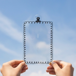 Double 4 cut photo holder smile