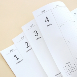 2026 Gi-Bon A4 Monthly Scheduler