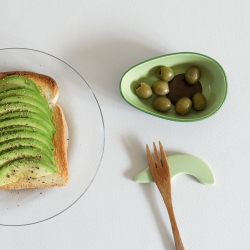 Avo & Egg Bowl Cutlery Stand Set
