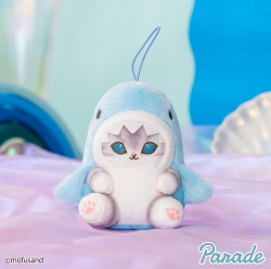mofusand Pastel Mascot Keyring 10cm_Blue