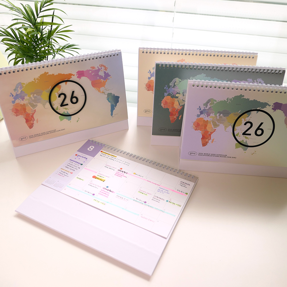 2026 WORLD WIDE DESK CALENDAR