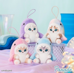 mofusand Pastel Mascot Keyring 10cm_Purple
