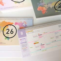 2026 WORLD WIDE DESK CALENDAR