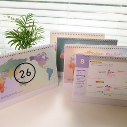 2026 WORLD WIDE DESK CALENDAR
