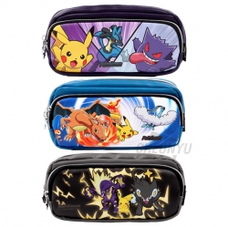 Pokémon Two-Pocket Plush Pencil Case, Random