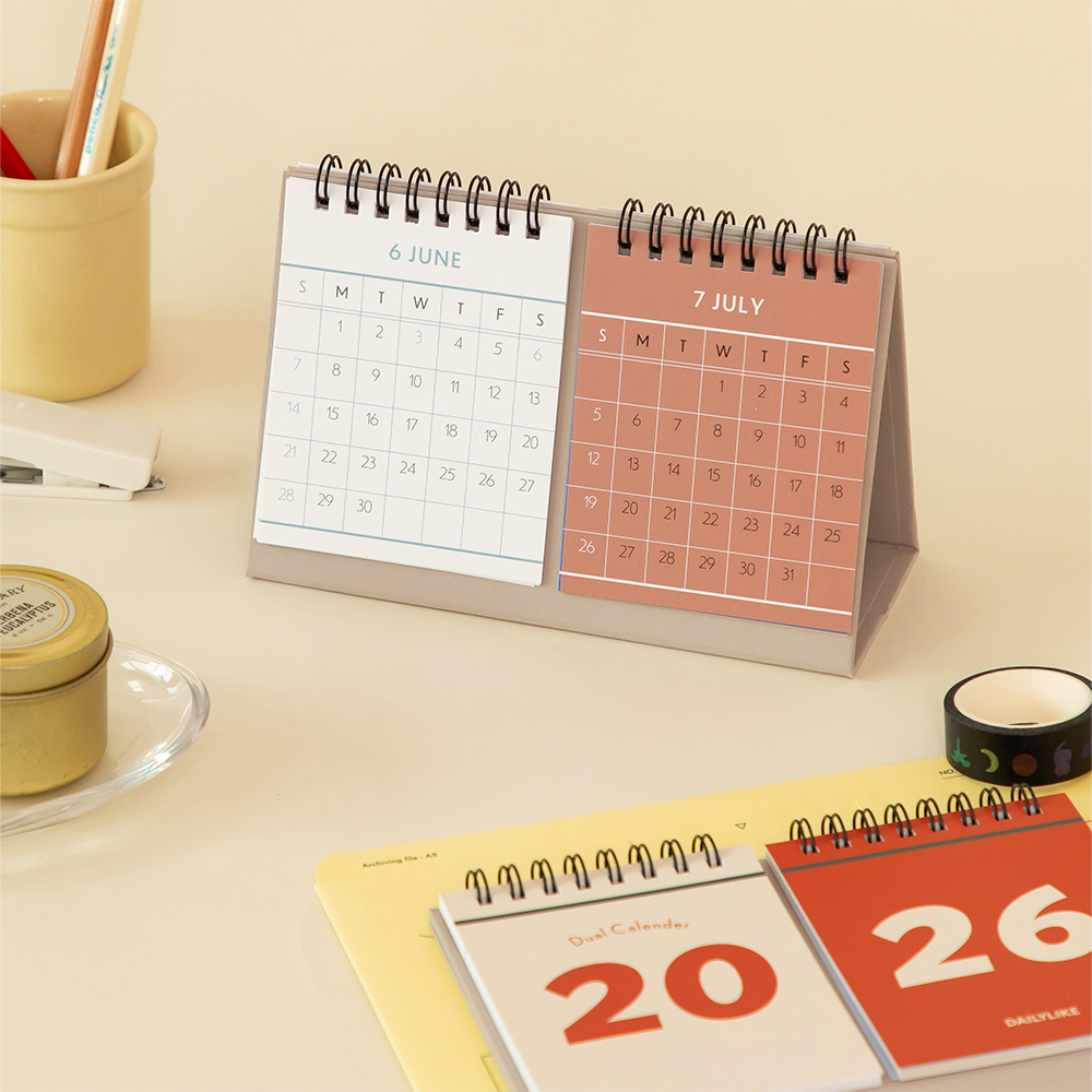 2026 Dual Desk Calendar