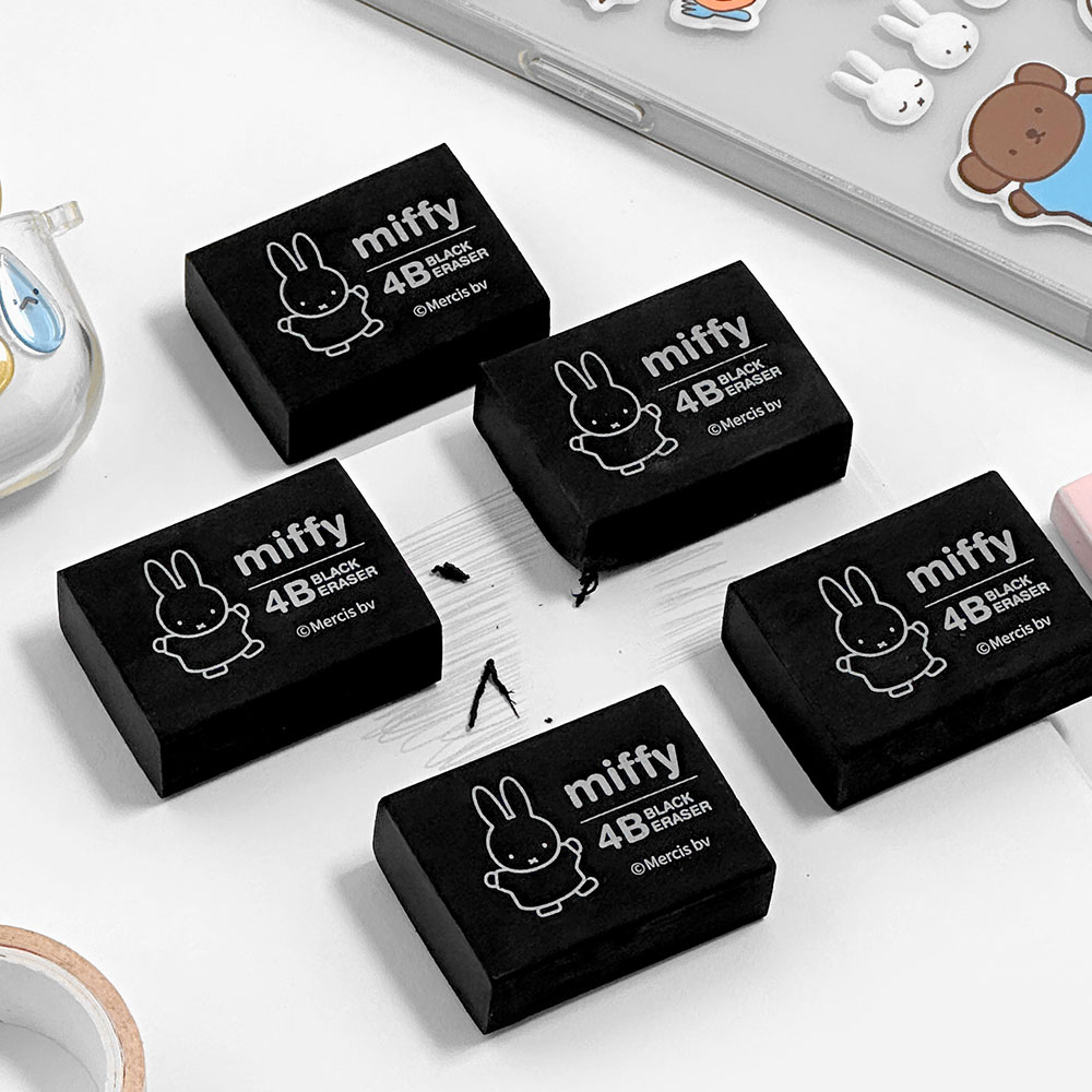 Miffy 4B Black Eraser, 36pcs