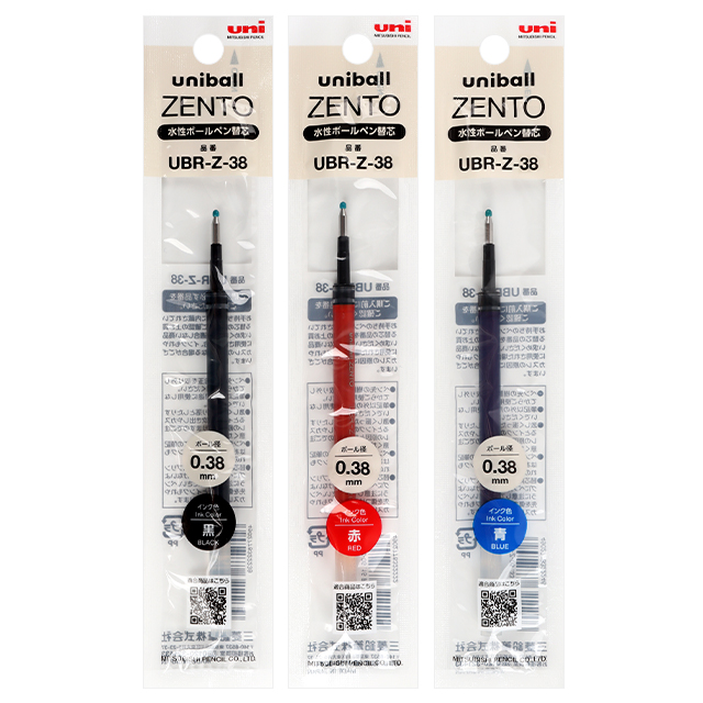 유니볼 젠토  리필심 0.38mm (UBR-Z-38)(10개 1타)