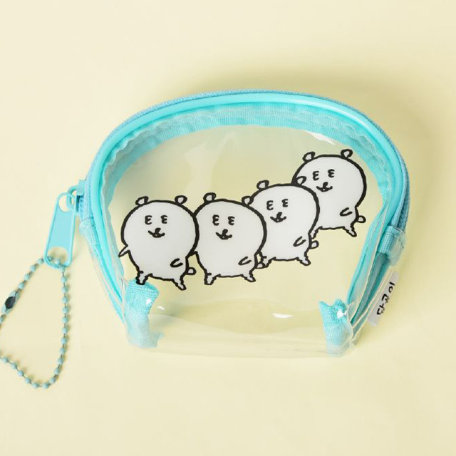 Damgom Mint Half-Moon Clear Pouch