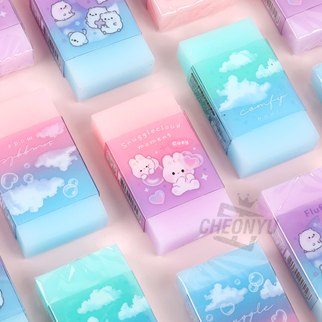 Rainbow Crystal Eraser, 32pcs