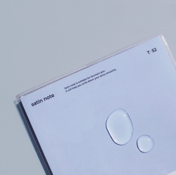 satin note B6 PVC cover