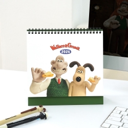 Wallace and Gromit 2026 Desk Calendar 