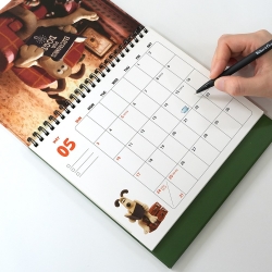 Wallace and Gromit 2026 Desk Calendar 