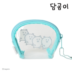 Damgom Mint Half-Moon Clear Pouch