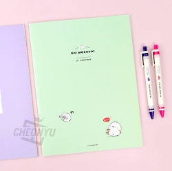 Long-tailed tit Simple  Notebook, 5ea