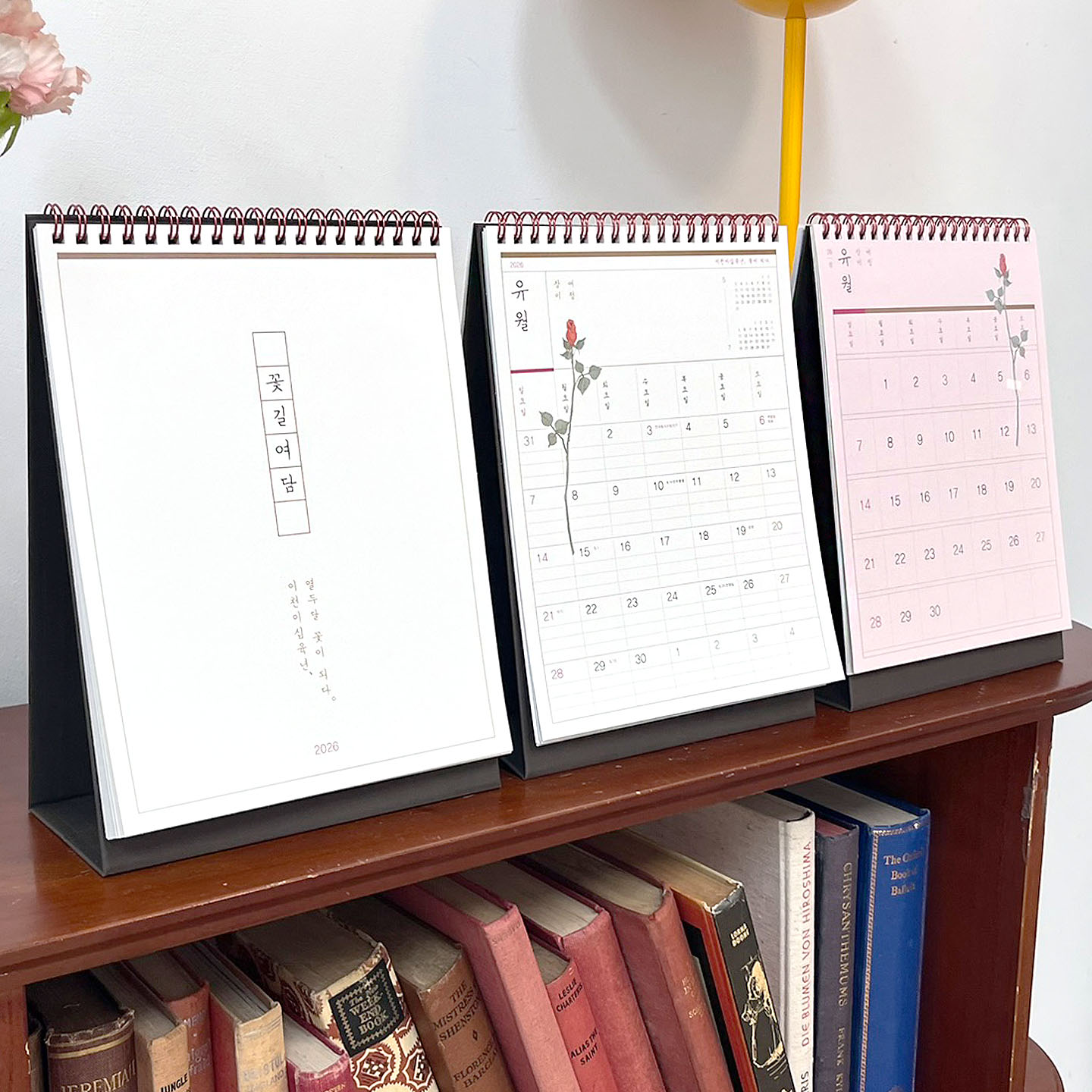 2026 Flower Road Desk Calendar