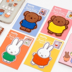 Miffy Fluffy Patch Sticker,Random