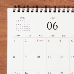 2026 Official Starts on Monday Desk Calendar