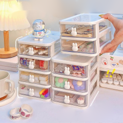 Rabbit desk organizer mini drawer 2 compartments