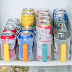 Can beer with handle Can drink Refrigerator storage dispenser organizer storage rack