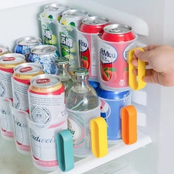 Can beer with handle Can drink Refrigerator storage dispenser organizer storage rack