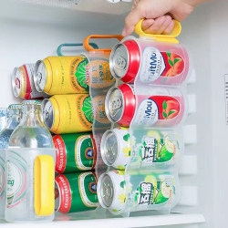 Can beer with handle Can drink Refrigerator storage dispenser organizer storage rack