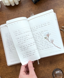 Flower Road Diary 100-Day Flower Language Diary Gift Set