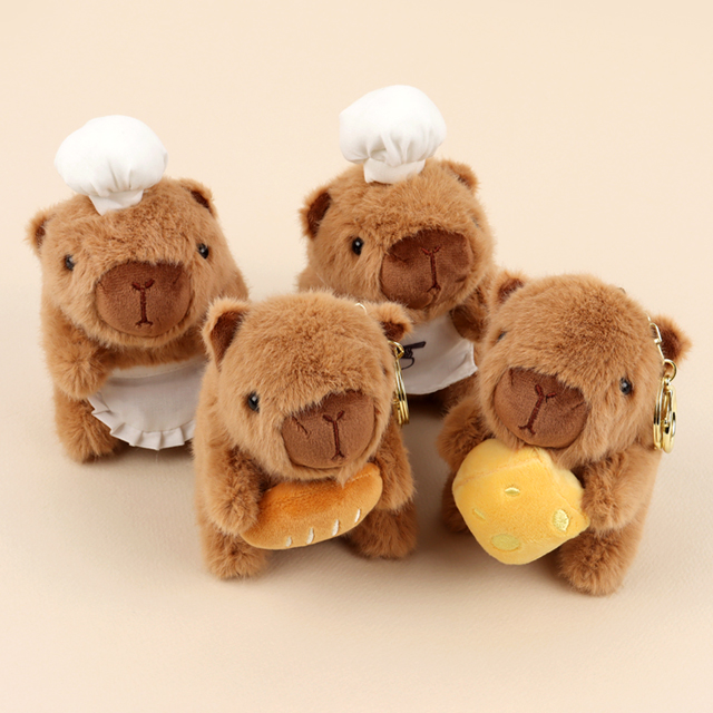 Bakery Capybara Plush Keyring, Random 