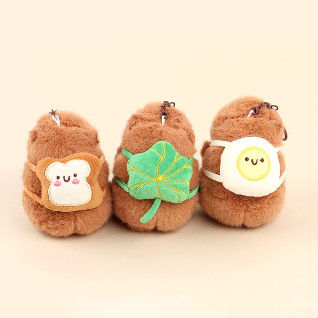 Lucky Snack Capybara Plush Keyring, Random 