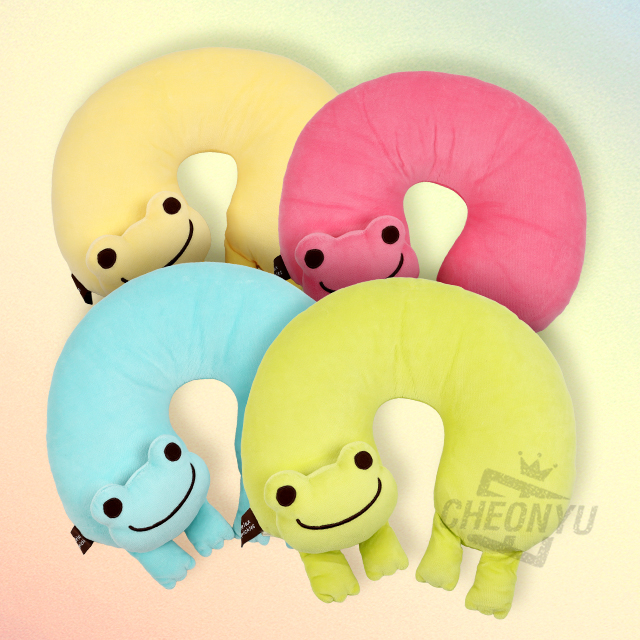 피클스 개구리 모찌 목쿠션