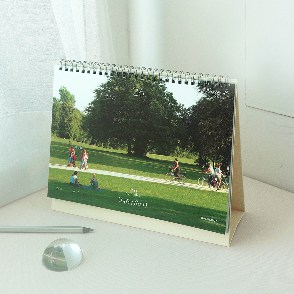 [dashanddot] 2026 life flow desk calendar