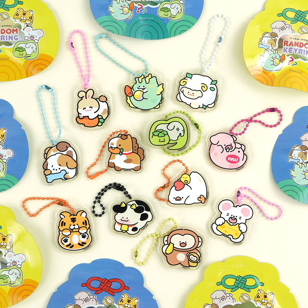 12 Zodiac Random Talisman Acrylic Keyring Vol.5, Sets of 60pcs