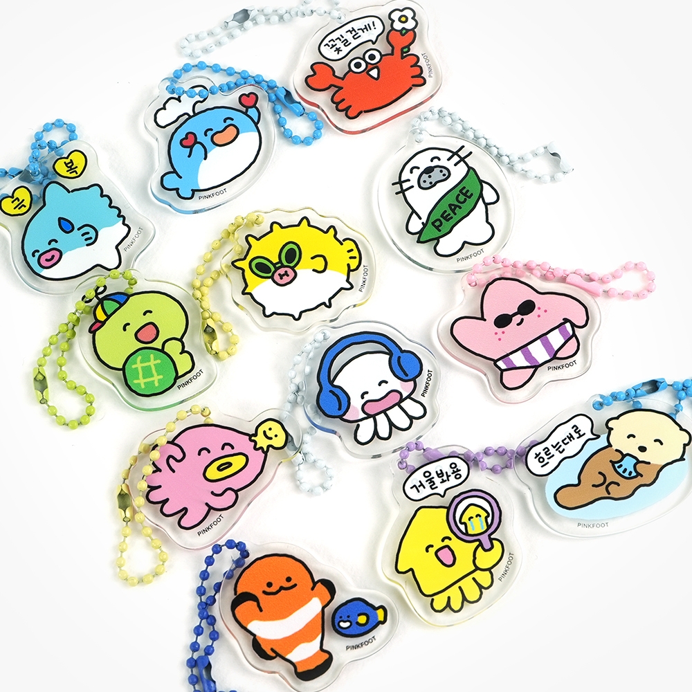 Sea Friends Random Acrylic Keyring Vol.6, Sets of 60pcs