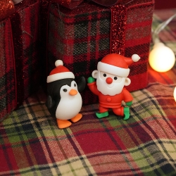 Christmas Miniature Eraser 6PSet