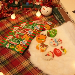 Christmas Random Erasers ver.15, 60pcs