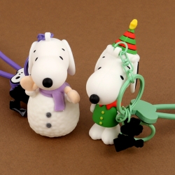 Peanuts Snoopy Christmas Figure Keyring, Random