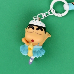 Crayon Shinchan Costume Figure Keyring, Random