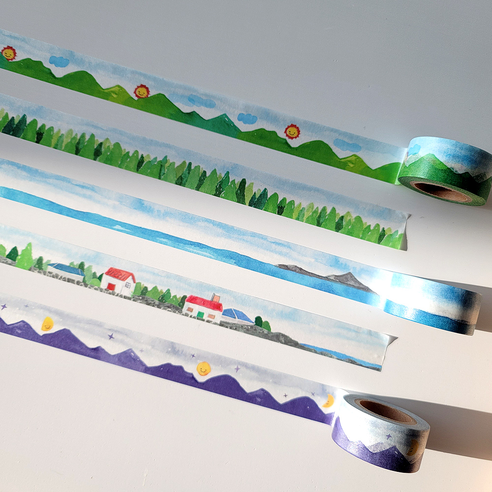 dalpaper washi masking tape 5types