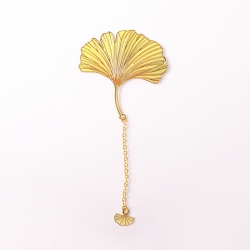 Bookmark Yellow ginkgo leaf