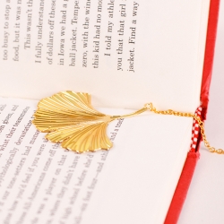 Bookmark Yellow ginkgo leaf