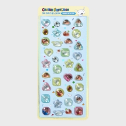 3D Crystal Sticker Shin-chan, Shiro and His Family