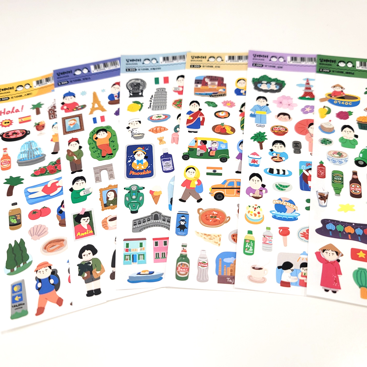 Dalpaper How was it Travel sticker 6 types