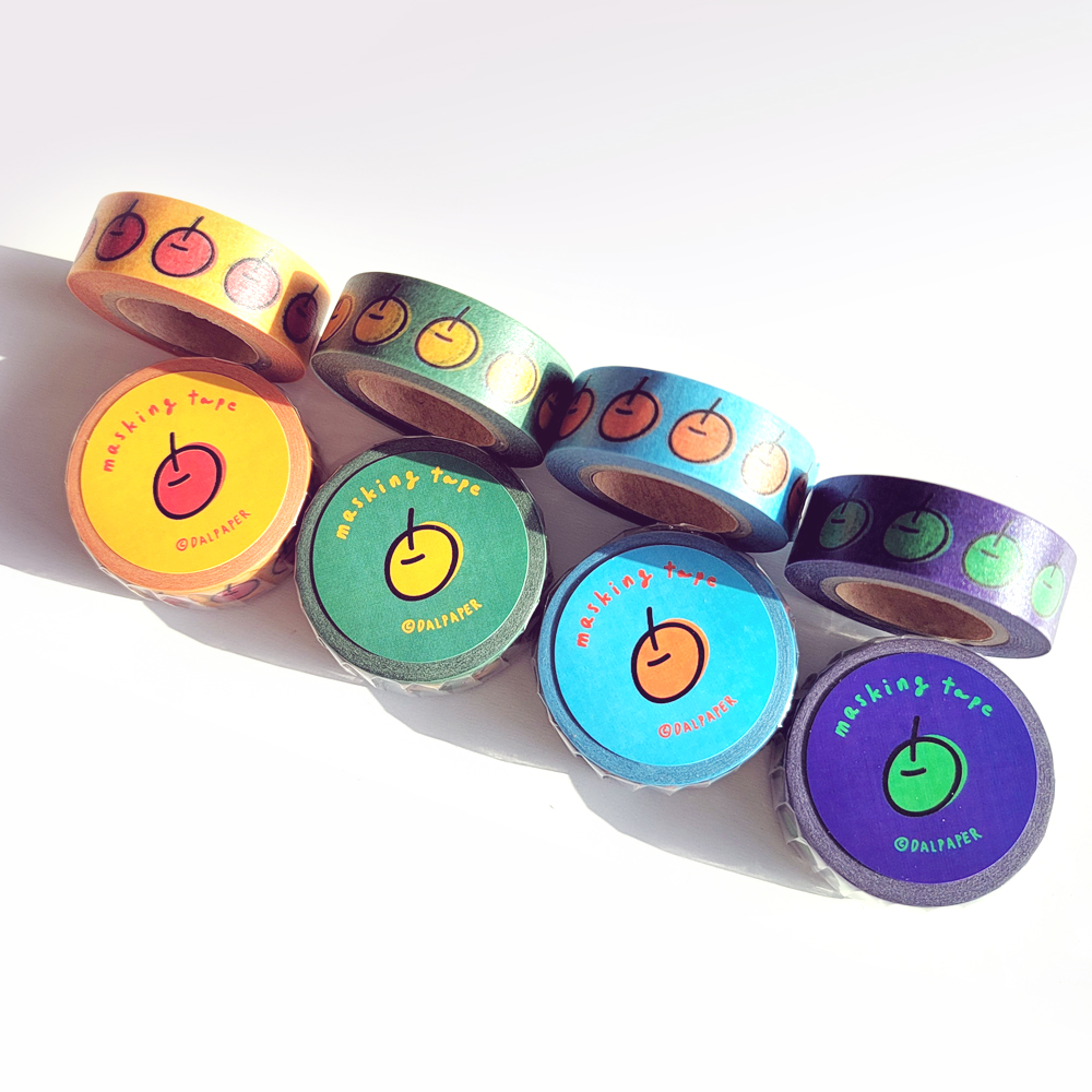 Dalpaper Cherry masking tape, 4 types