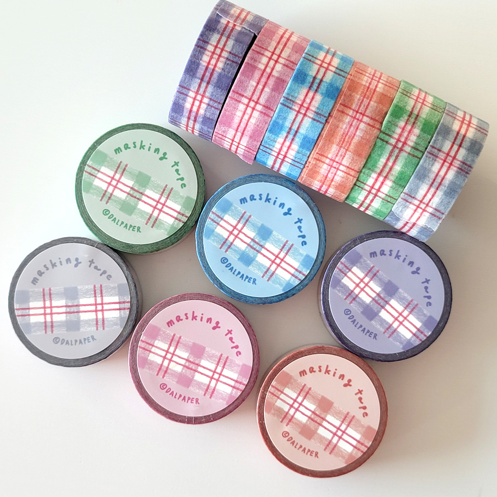 Dalpaper Colored Pencil masking tape, 6 types