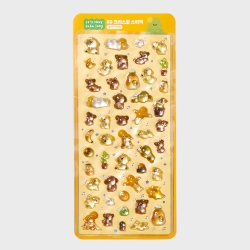 3D Crystal Sticker The Crouching Cactus