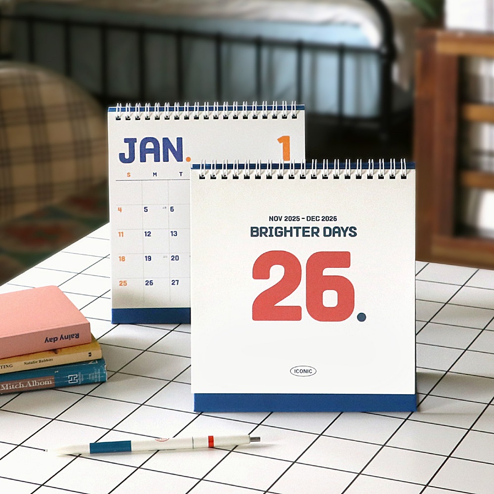 2026 스퀘어 탁상달력 데스크 캘린더 
