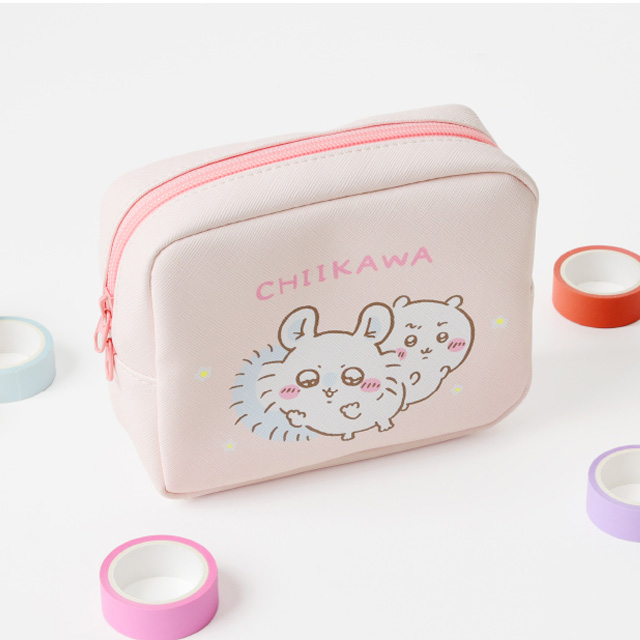 CHIIKAWA Pink Square Pouch