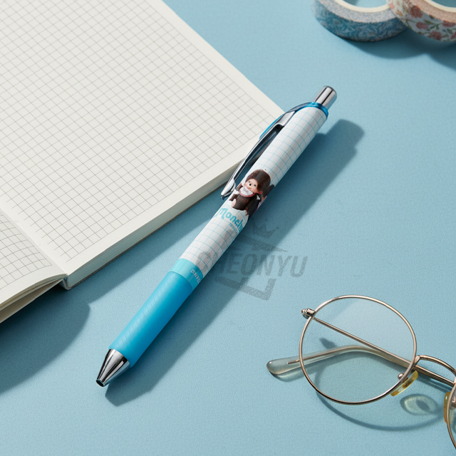 몬치치 에너겔 볼펜 0.5mm_민트 체크