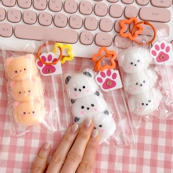 Fluffy Squishy Keyring, Random