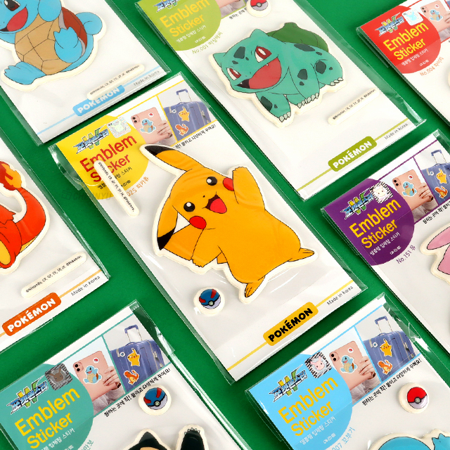 포켓몬스터 W 엠블렘 입체 팝 스티커 (랜덤발송)